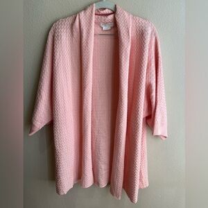 Soft Pink Open Cardigan